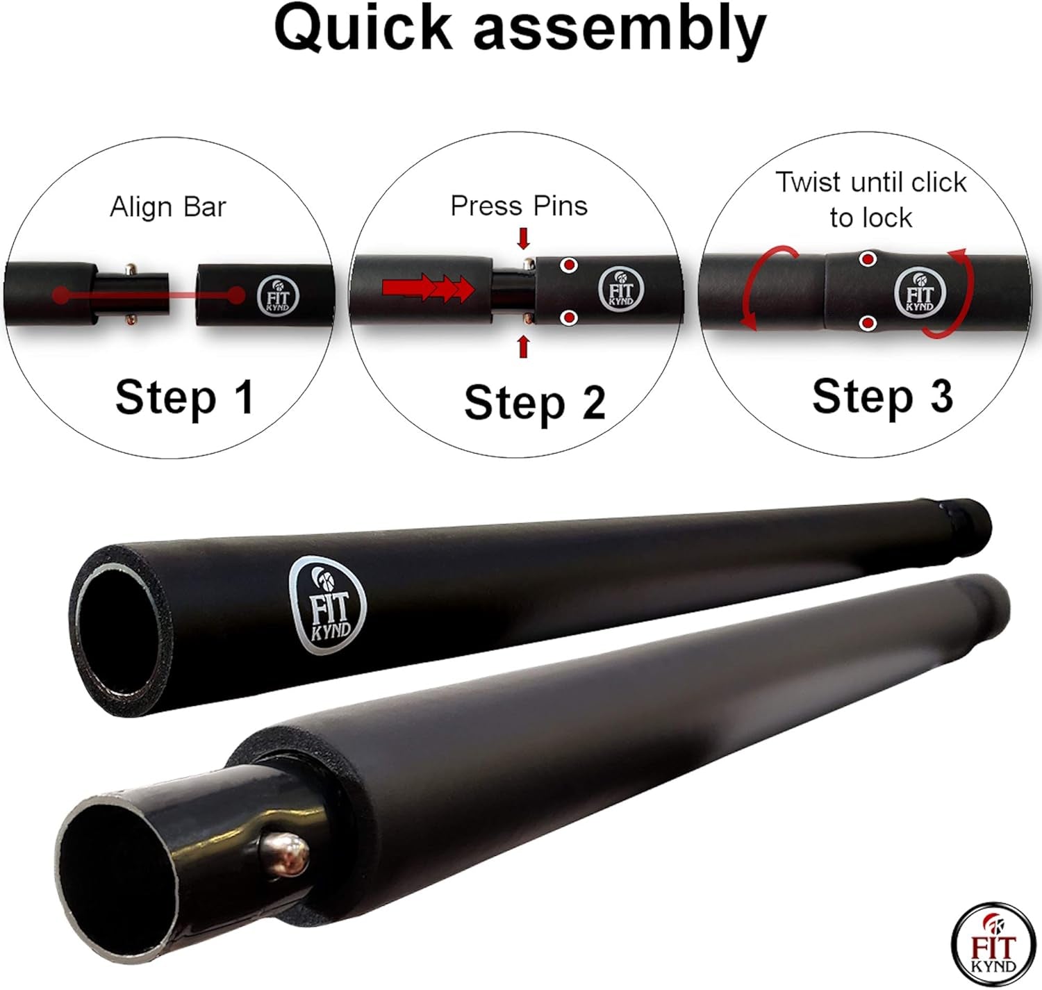 Barra de Pilates con Bandas de Resistencia - Equipamiento de Entrenamiento en Casa Ajustable para Cuerpo Completo