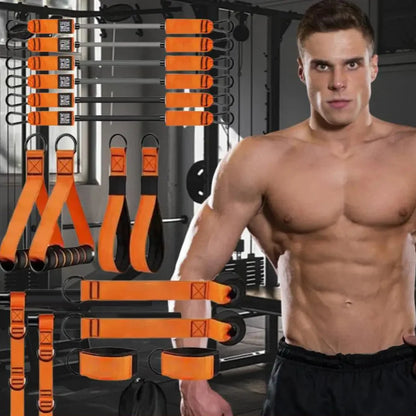 Barra de Pilates con Bandas de Resistencia - Kit Multifuncional para Ejercicios en Casa, Ajuste Metálico Resistente